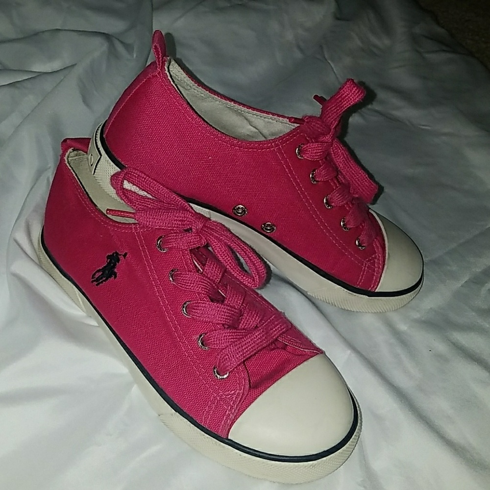 Ralph Lauren pink sneakers